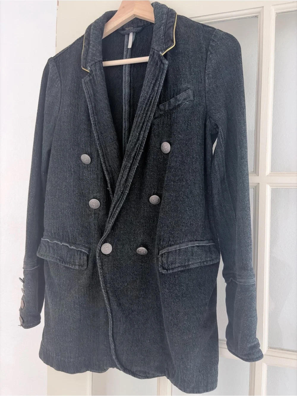 Free People Double-Breasted Blazer Jacket
